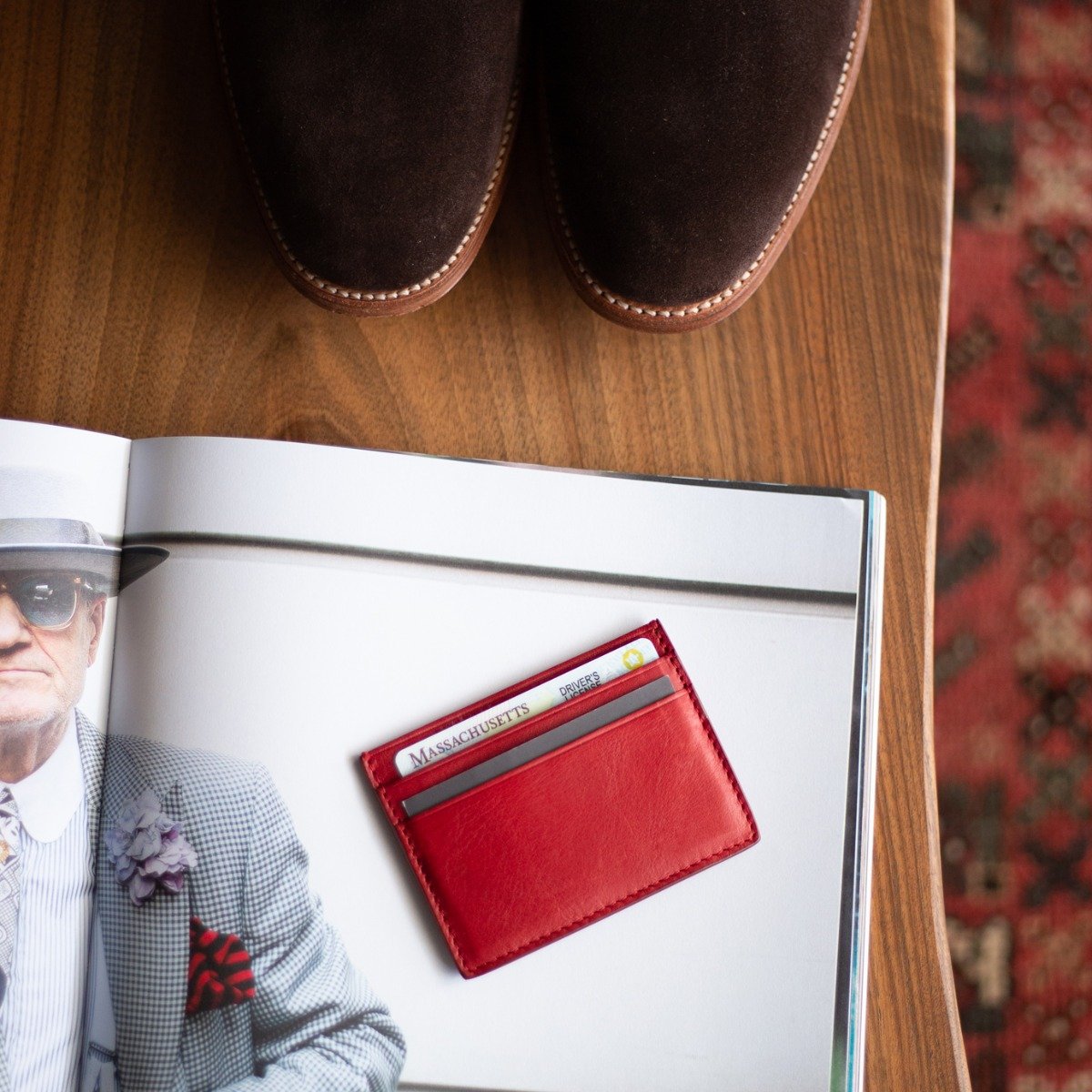 Leather Mini Card Wallet | Handmade Leather Business Card